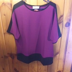Womens  XL Brownstone Purple and black top